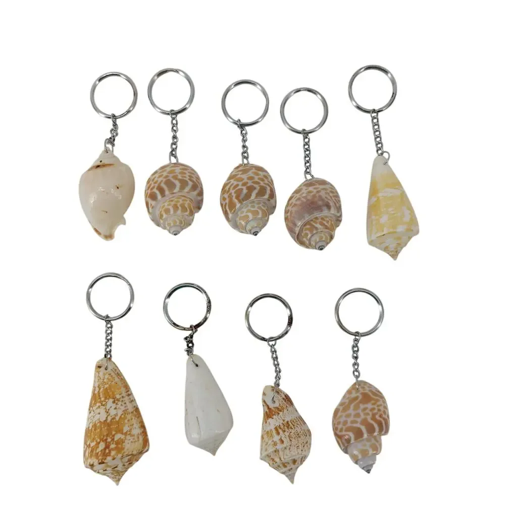 Sheshell Key Rings Lot Keychain Lot of 9 Natural Boho